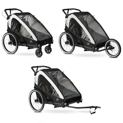Luxe Fietskar V2 - 3-in-1 - Hardloopkinderwagen