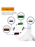 Autolader USB C & USB A - Snellader - Wit