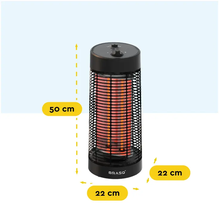 Terrasverwarmer tafelmodel infrarood 1200W