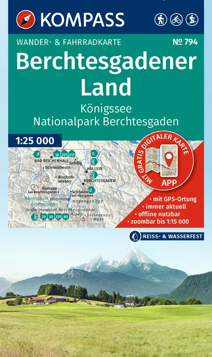 Wandelkaart WK794 Berchtesgadener Land