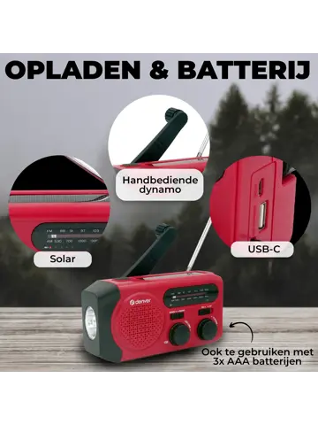 SCR2010 FM Noodradio 2000mAh Powerbank