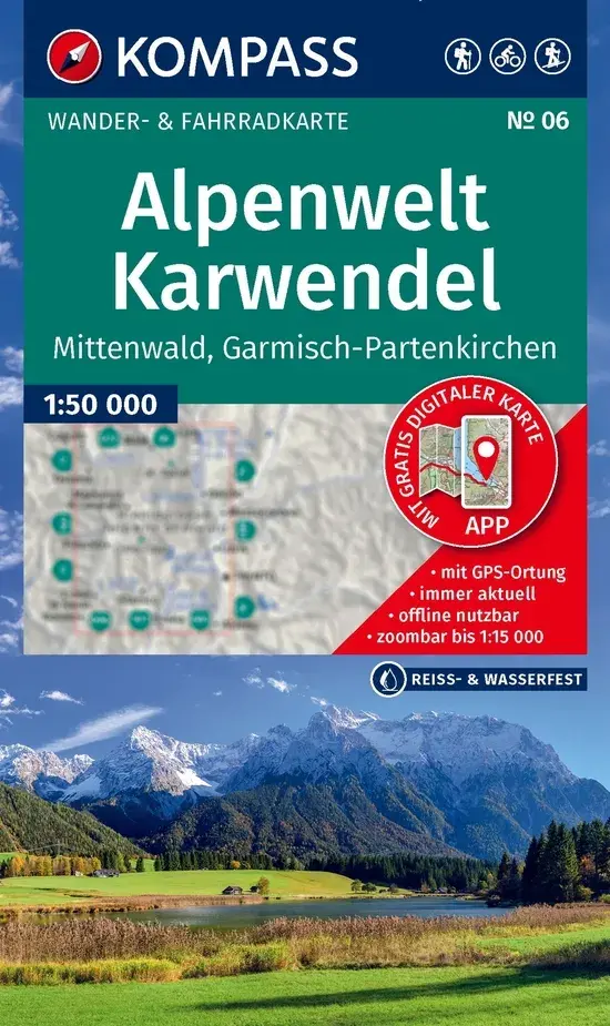 Wandelkaart WK6 Alpenwelt Karwendel