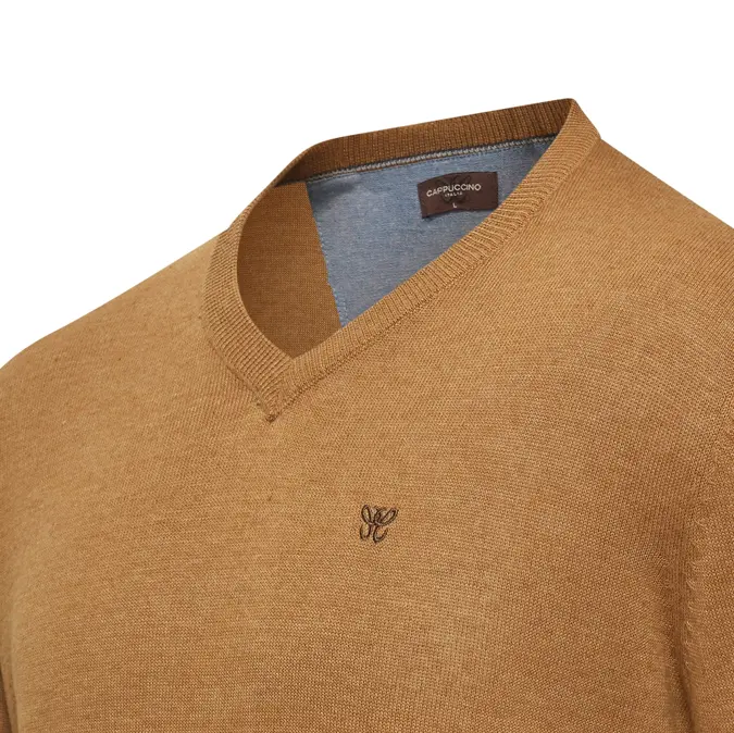 Heren Salerno Pullover Cappuccino Italia