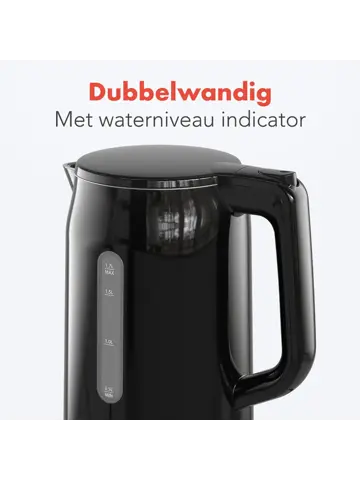 Waterkoker – 1,7L – Zwart