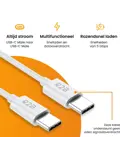 USB-C naar USB-C Kabel - 1 Meter