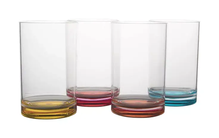 Gimex - Colour Line - Waterglas - 320 ml - 4 Stuks