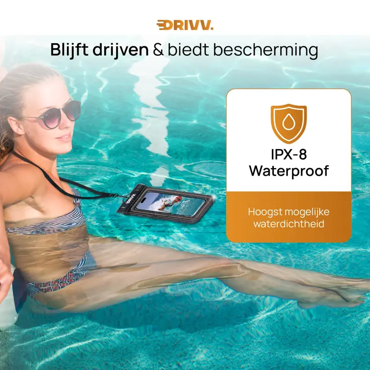 Waterdicht telefoonhoesje - 6,5 inch - Drijvend