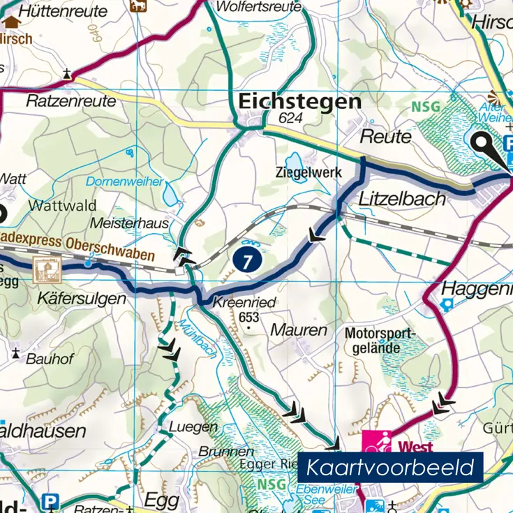 Fietskaart FK 3362 Gotha - Erfurt