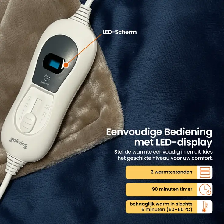 Elektrische Fleece Deken - 160x120cm
