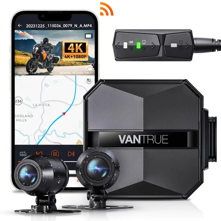 F1 4K Dual Wifi GPS Motor dashcam