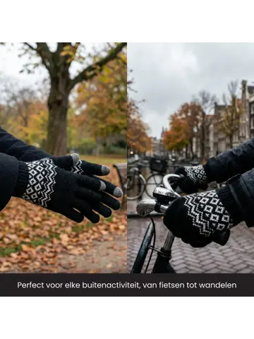Touchscreen Handschoenen Winter - Zwart