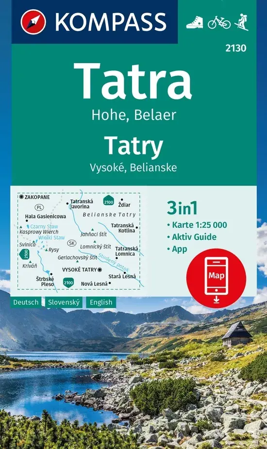 Wandelkaart WK2130 Hoge Tatra