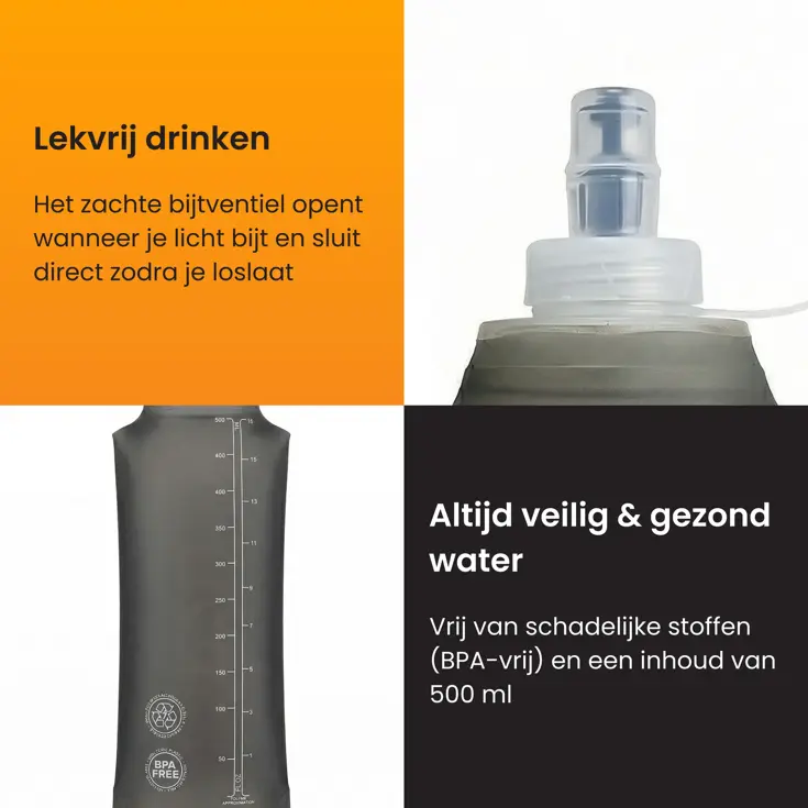 Hardloopvest met Soft Flask (500 ML)