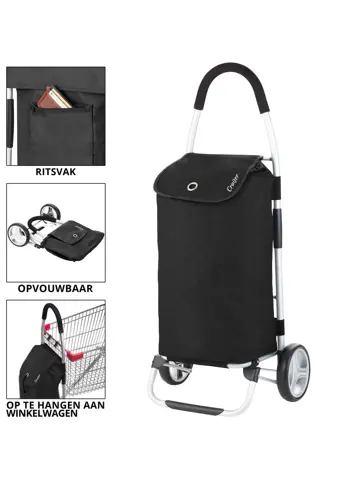 Foldable Boodschappenwagen 45 liter
