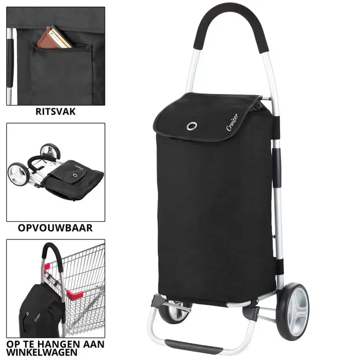 Foldable Boodschappenwagen 45 liter