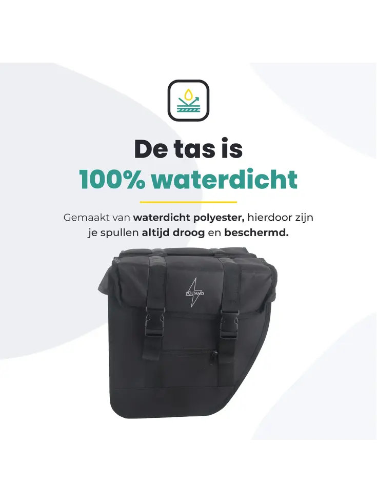 Voltano Dubbele Fietstas 40 L Urban Flow XL