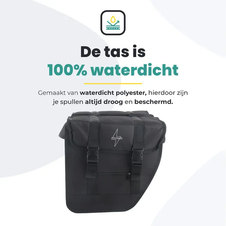 Voltano Dubbele Fietstas 40 L Urban Flow XL