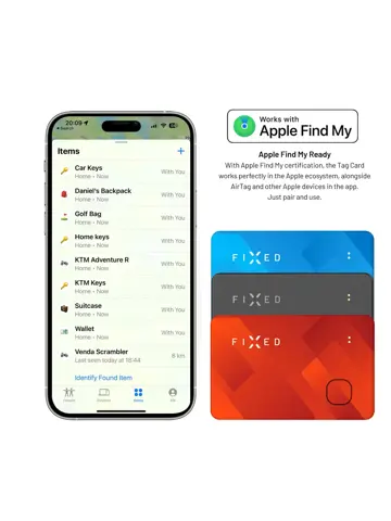 Fixed Tag Card - Bluetooth Tracker iOS