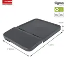 Sigma home - Prullenbak + deksel 60L - 2-dlg