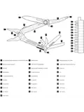 Multitool met 15 functies en draagclip