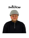 Vizorz SwitchCap fietshelm - Grey woolly cap