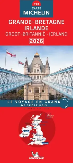 Michelin wegenkaart 713 Groot-Brittannië 2026 