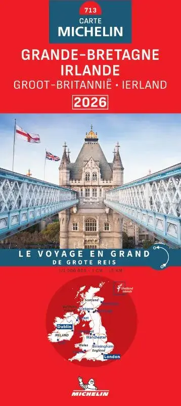 Michelin wegenkaart 713 Groot-Brittannië 2026 