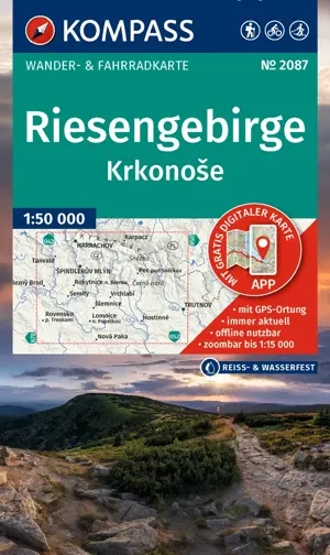 Wandelkaart WK2087 Riesengebirge