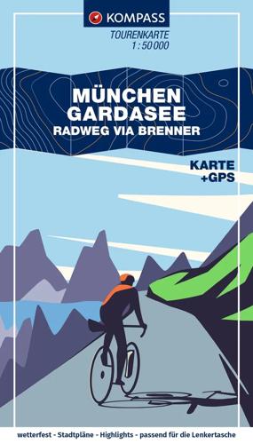 Fietskaart FTK 7060 München-Gardasee