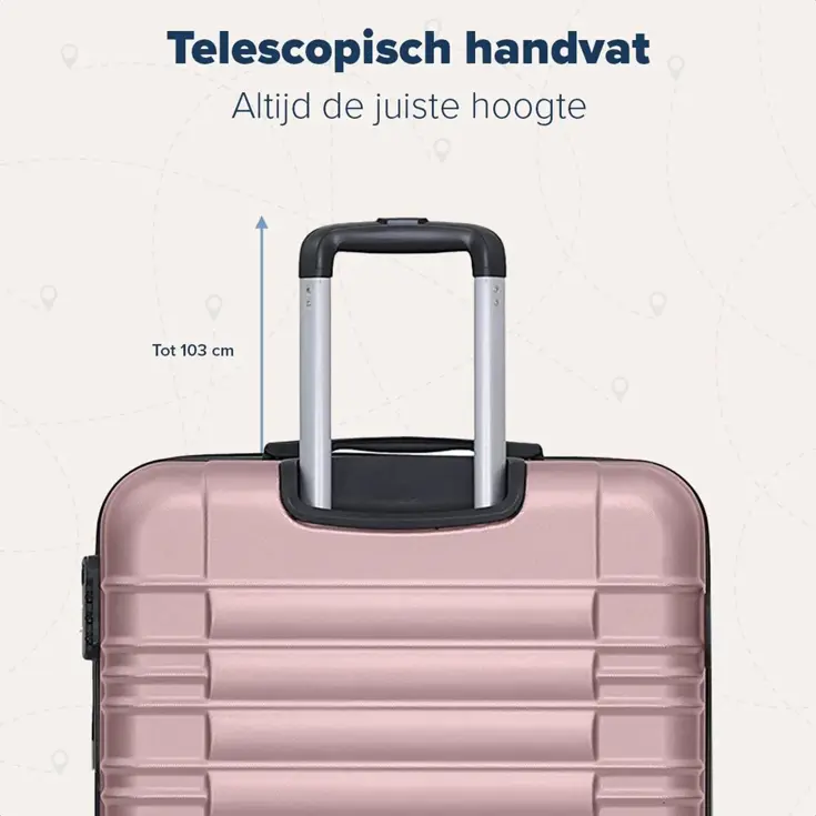 Handbagage Koffer – 38L – Roségoud