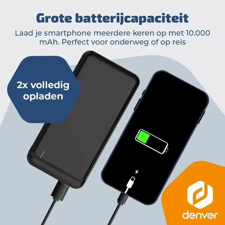 Powerbank 10.000mAh USB-C / USB-A / MicroUSB