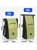 3-in-1 rolltop fietstassen 40-52L