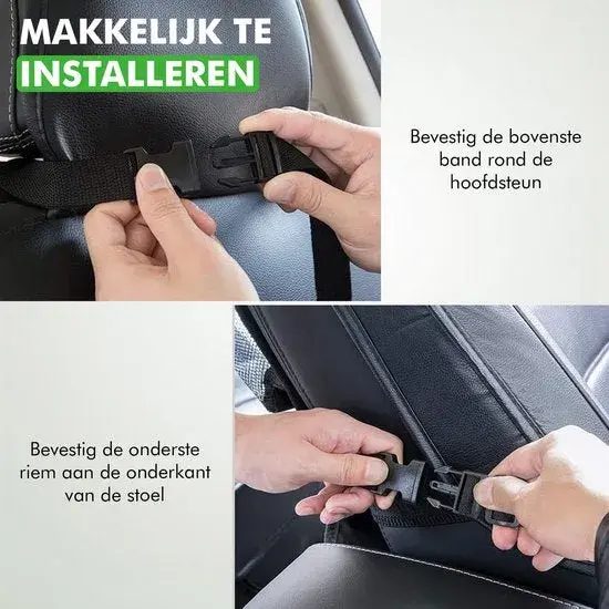 Auto Organizer Autostoel Zwart 2 stuks