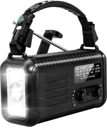 NoodRadio Solar Opwindbaar - FM/AM - 20.000mAh