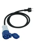 Adapterkabel Schuko Stekker naar CEE Contrastekker
