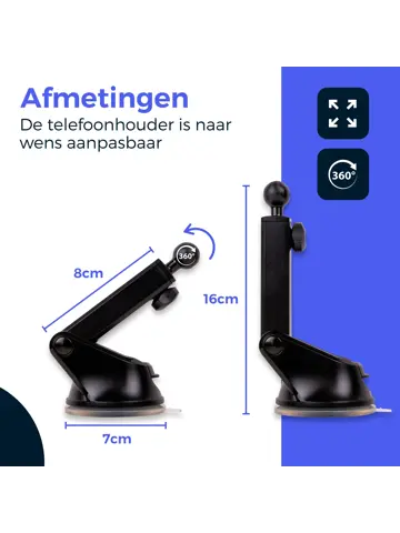Wegman Telefoonhouder Auto Draadloze Oplader