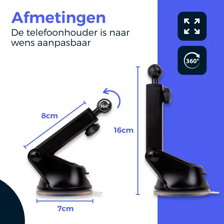 Wegman Telefoonhouder Auto Draadloze Oplader