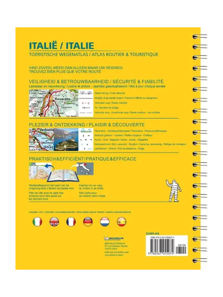 Michelin Wegenatlas Italie 