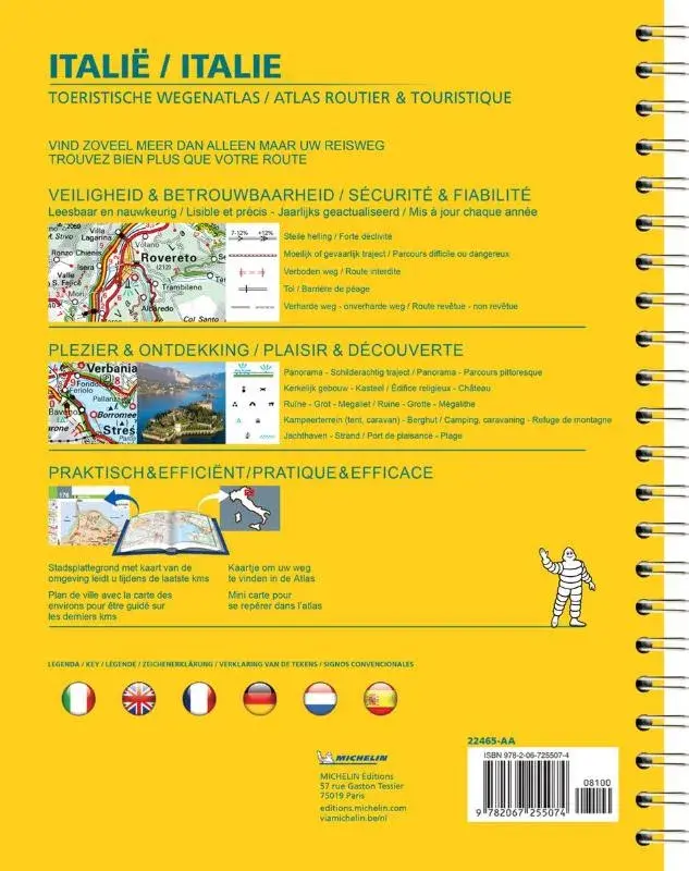 Michelin Wegenatlas Italie 