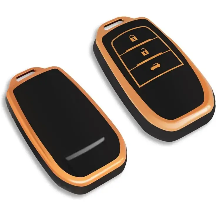 TPU Sleutelhoesje voor Toyota goud A3