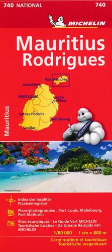 Kaart National 740 Mauritius en Rodrigues