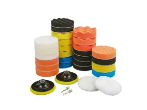 Polijstbuffers set 31-delig voor auto polijsten