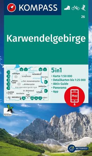 Wandelkaart WK26 Karwendelgebirge