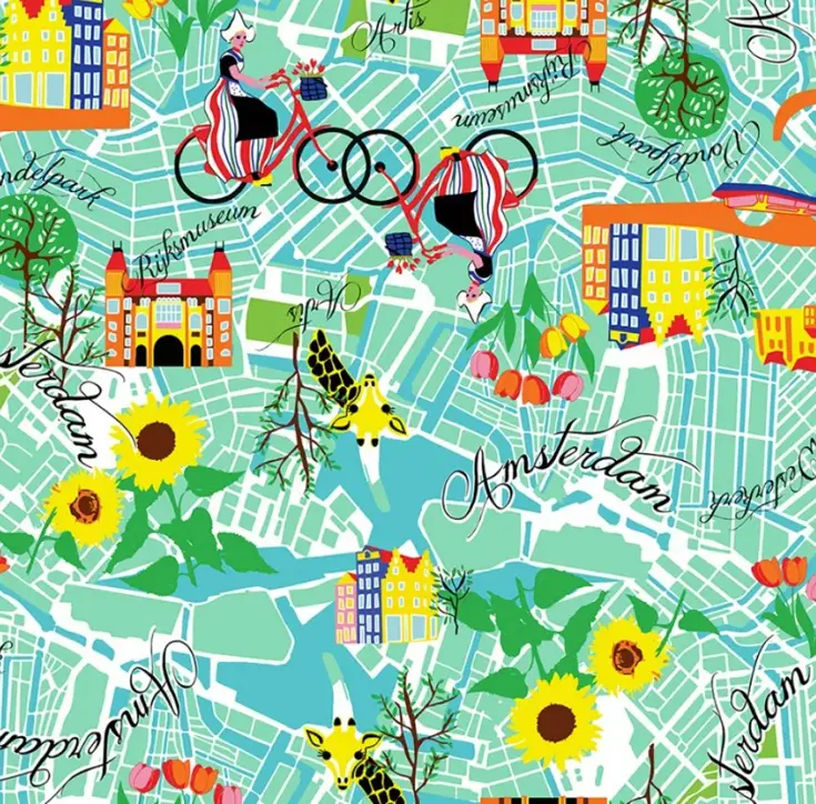 Bikecap saddle cover Get Lost Amsterdam