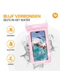 Drivv. Waterdicht Telefoonhoesje - 6.8" Roze