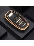 TPU Sleutelhoesje voor Audi goud A3