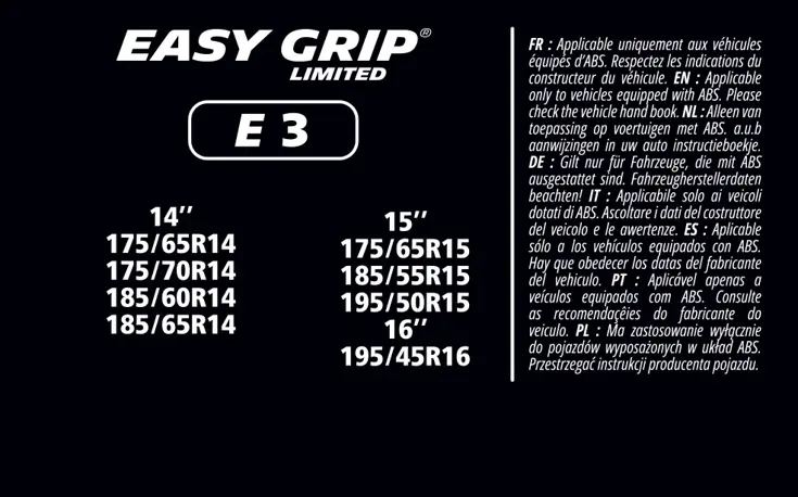 Sneeuwkettingen - Easy Grip - EG-E3