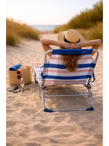 Ligbed Aluminium 3-Standen Opvouwbaar -