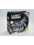 WRC Wieldoppen 16" - zilver/zwart 4 stuks
