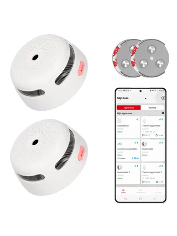 XS01-WX Slimme rookmelder en magneet 2-pack